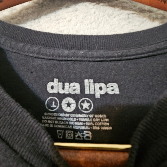 Dua Lipa Radical‎ Optimism Album Black Tee Short Sleeve Size Large - Picture 4 of 8